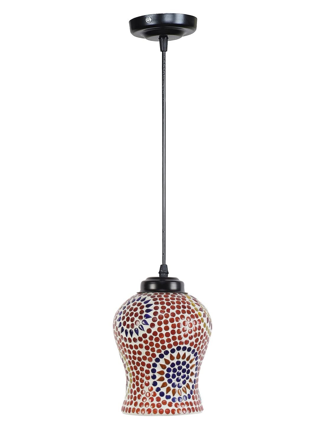 Multicolor Mosaic Glass Hanging Lamp