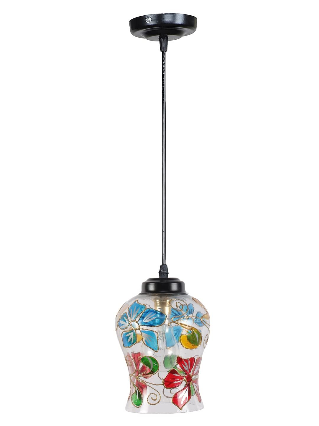 Multicolor Mosaic Glass Hanging Lamp