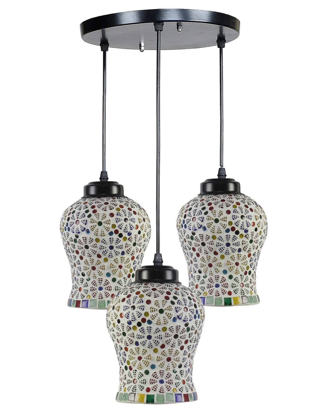 Multicolor Mosaic Cluster Hanging lamp