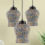 Multicolor Mosaic Cluster Hanging lamp