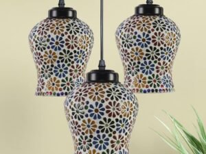 Multicolor Mosaic Cluster Hanging lamp
