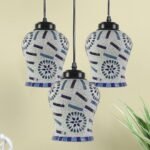 Multicolor Mosaic Cluster Hanging lamp
