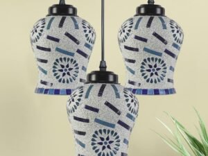 Multicolor Mosaic Cluster Hanging lamp