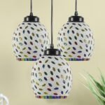 Multicolor Mosaic Cluster Hanging lamp