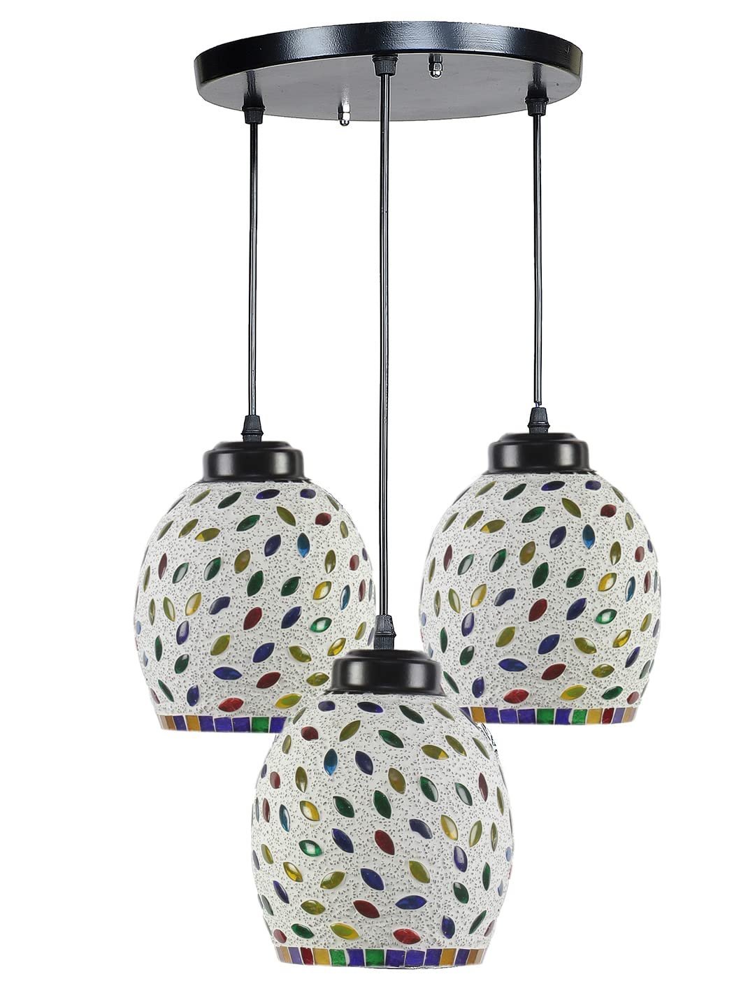 Multicolor Mosaic Cluster Hanging lamp