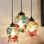 Multicolor Mosaic Cluster Hanging lamp