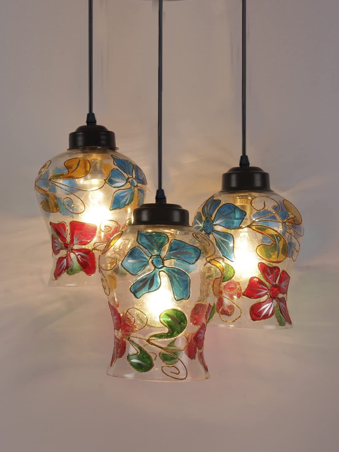 Multicolor Mosaic Cluster Hanging lamp