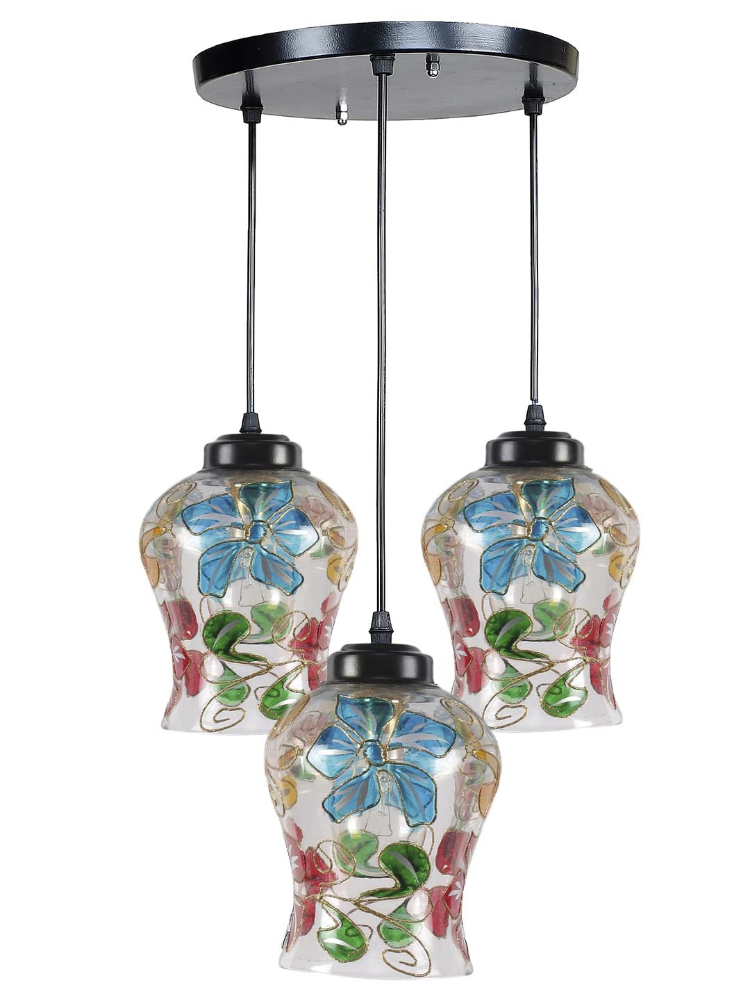 Multicolor Mosaic Cluster Hanging lamp