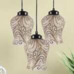 Multicolor Mosaic Cluster Hanging lamp