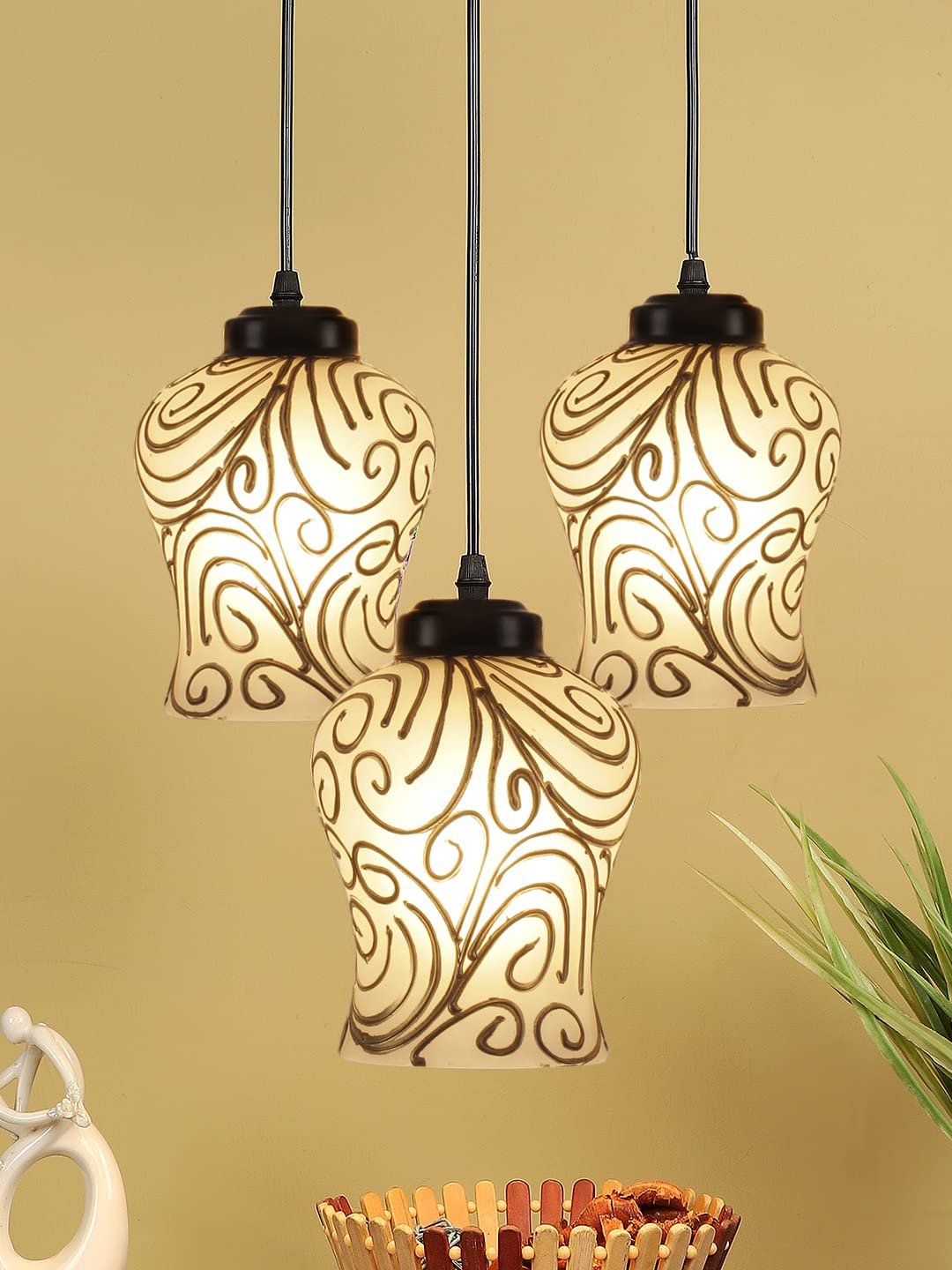 Multicolor Mosaic Cluster Hanging lamp