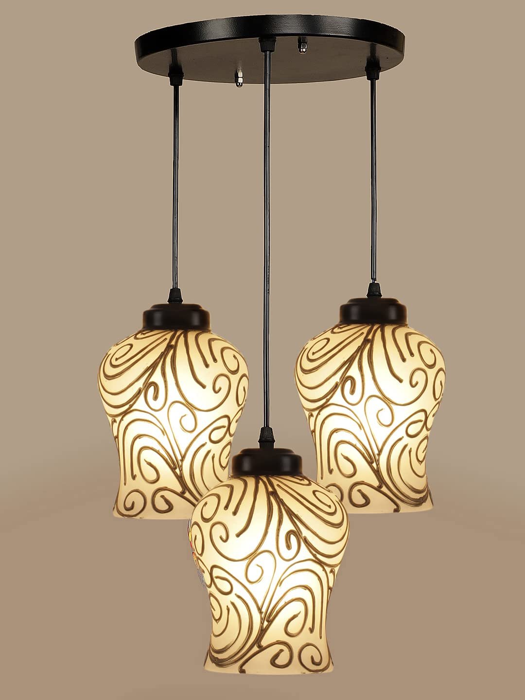 Multicolor Mosaic Cluster Hanging lamp