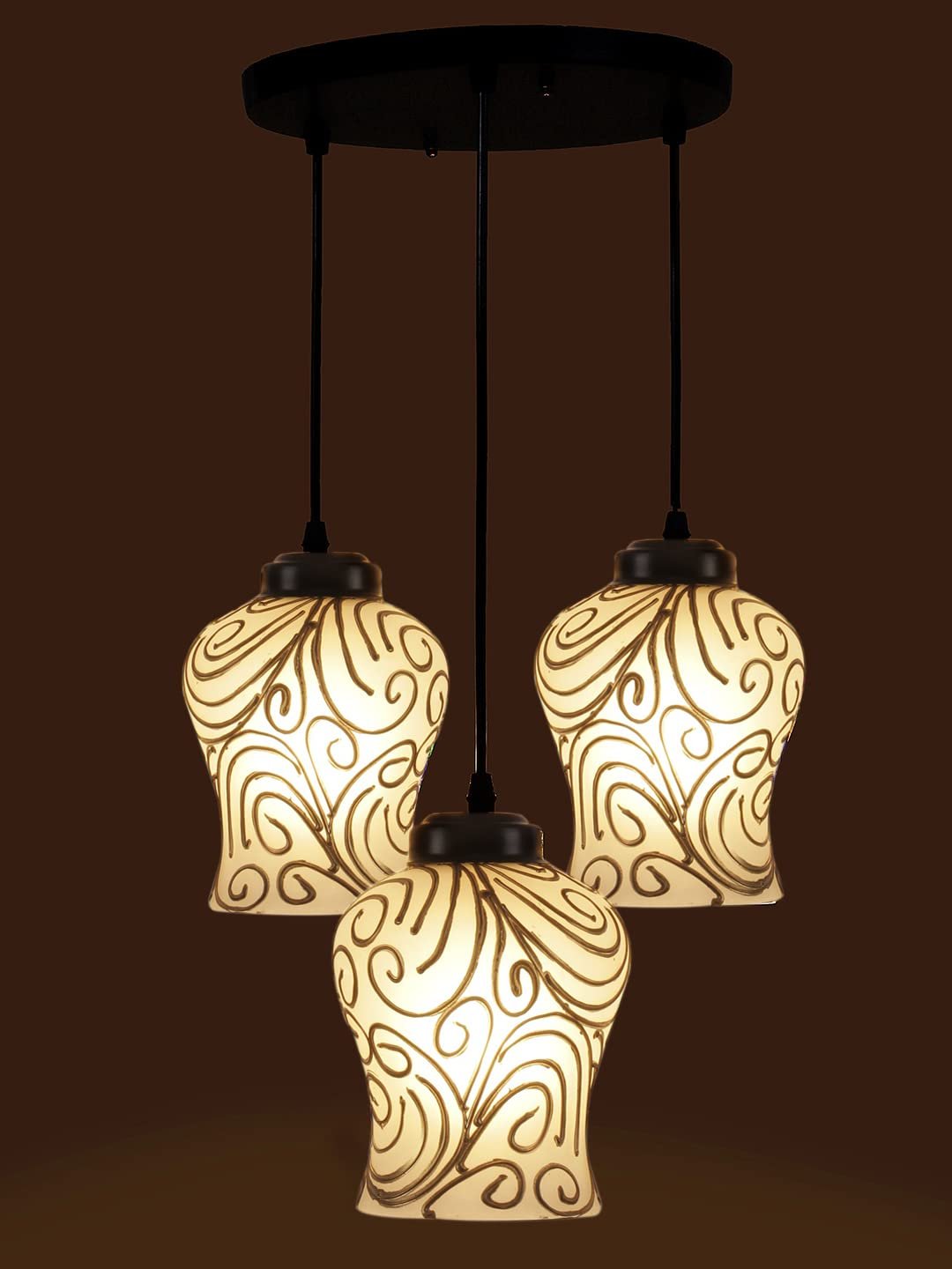 Multicolor Mosaic Cluster Hanging lamp