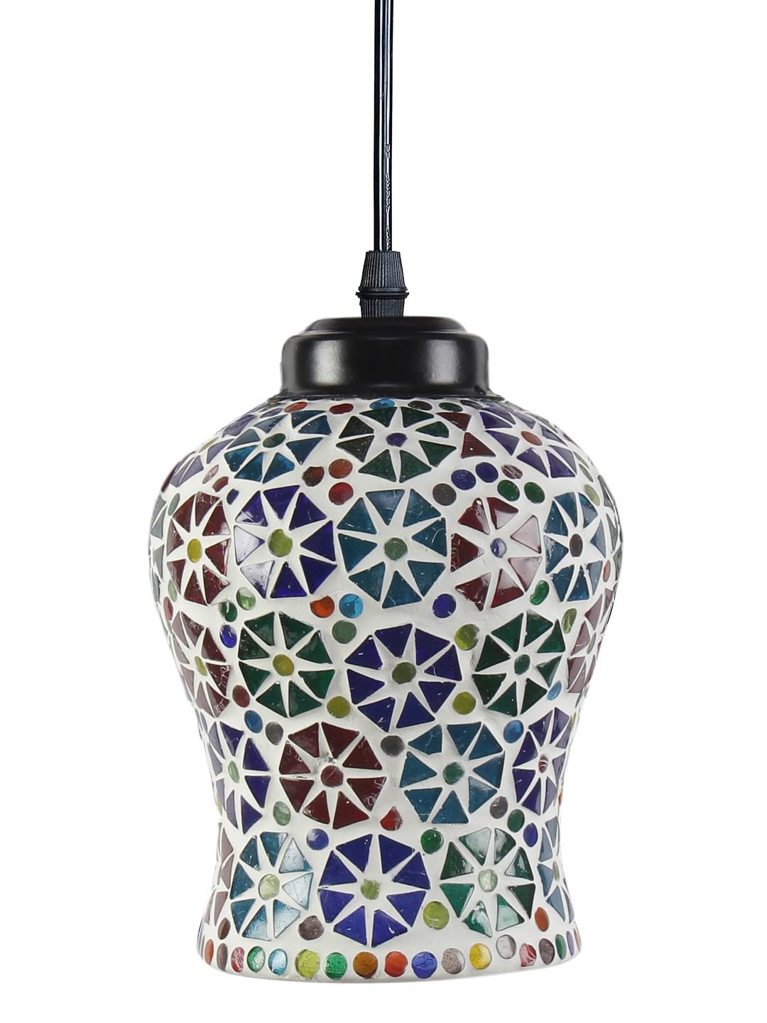Multicolor Mosaic Cluster Hanging lamp