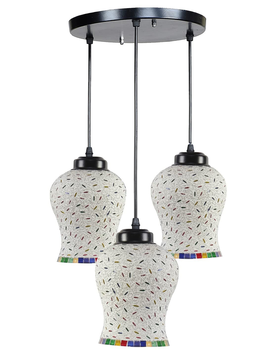 Multicolor Mosaic Cluster Hanging lamp