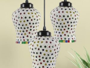 Multicolor Mosaic Cluster Hanging lamp