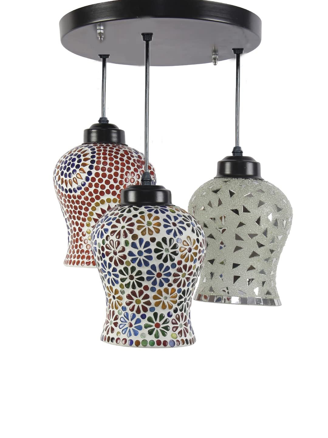 Multicolor Mosaic Cluster Hanging lamp