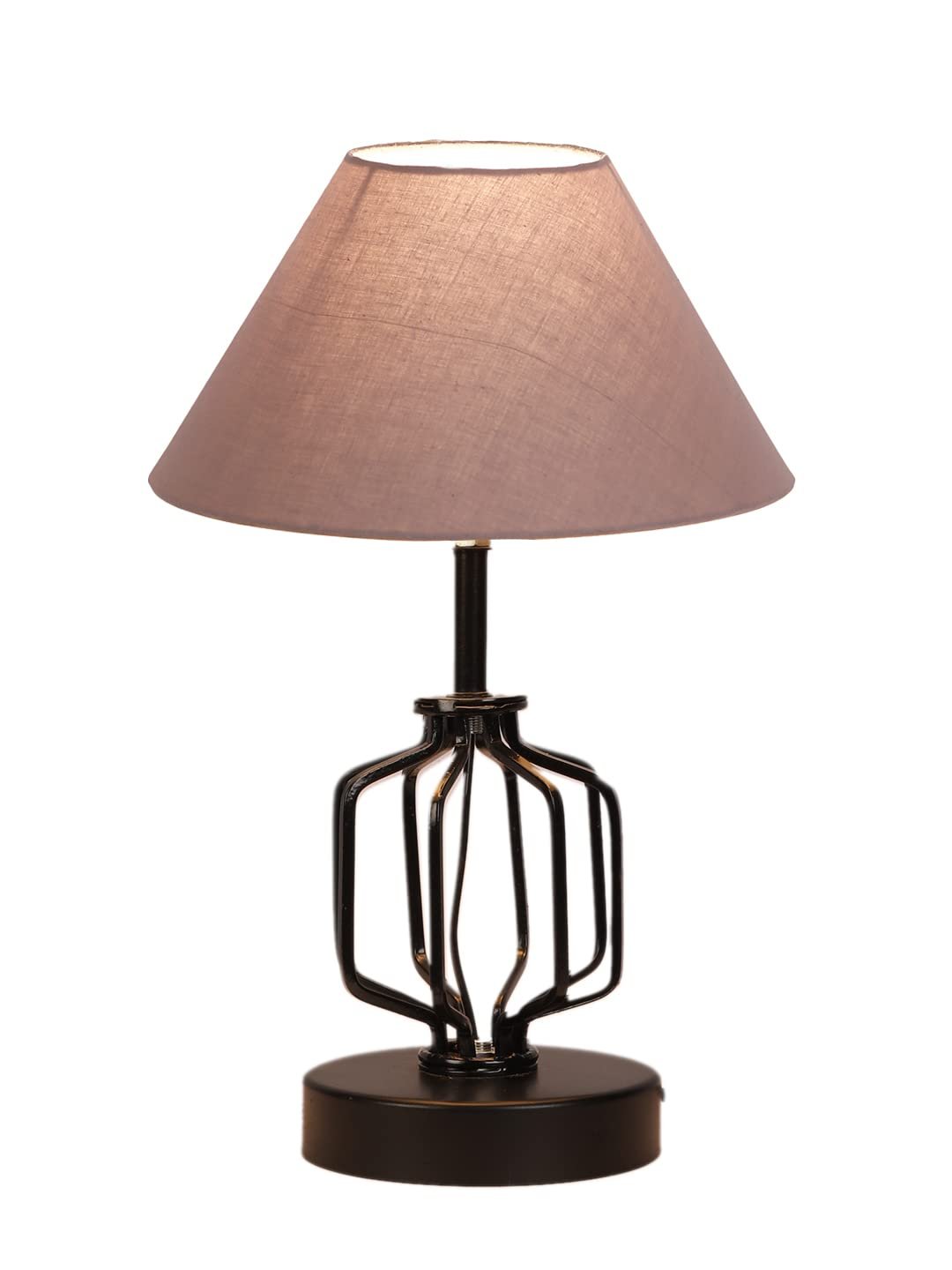 Grey Cotton Table lamp with Iron Base(125)