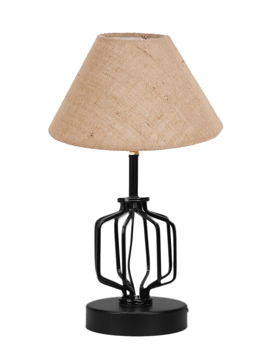Beige Jute Table lamp with Iron Base(127)