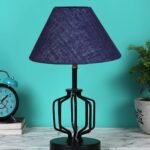 Blue Jute Table lamp with Iron Base(130)