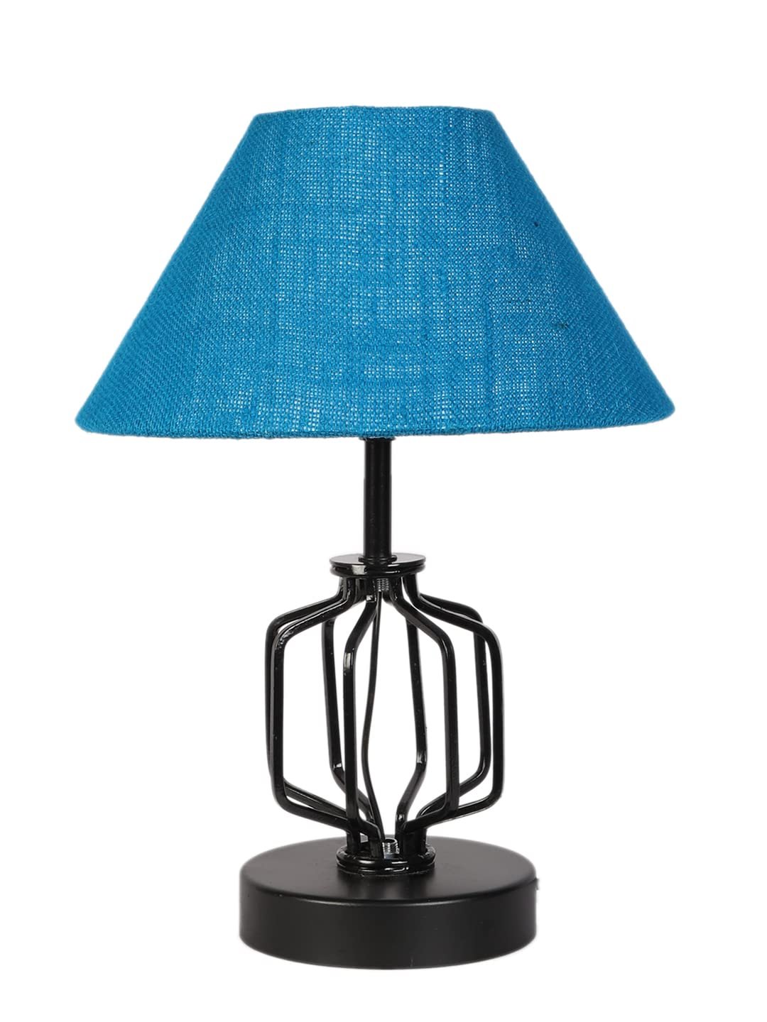 Turquoise Jute Table lamp with Iron Base(131)