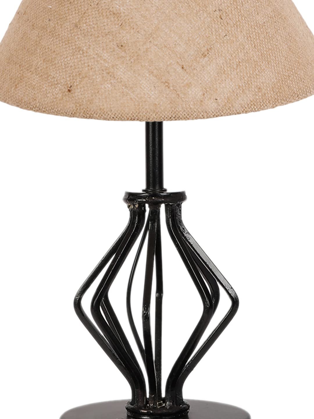 Beige Jute Table lamp with Iron Base(161)
