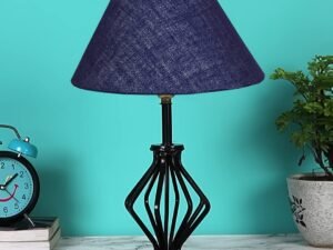 Blue Jute Table lamp with Iron Base(164)