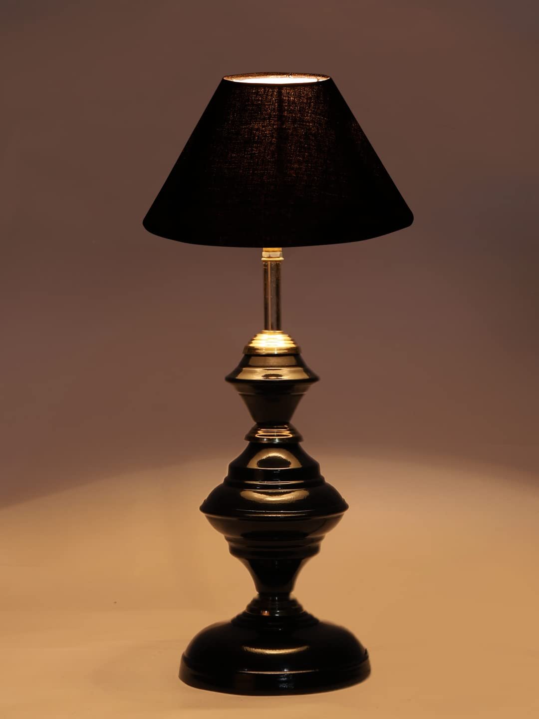 Black Cotton Table lamp with Iron Base(206)