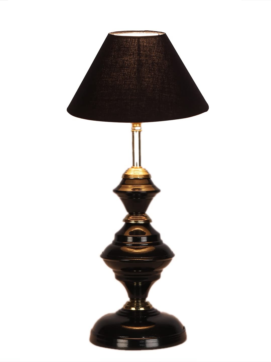 Black Cotton Table lamp with Iron Base(206)
