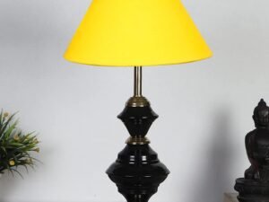Yellow Cotton Table lamp with Iron Base(209)