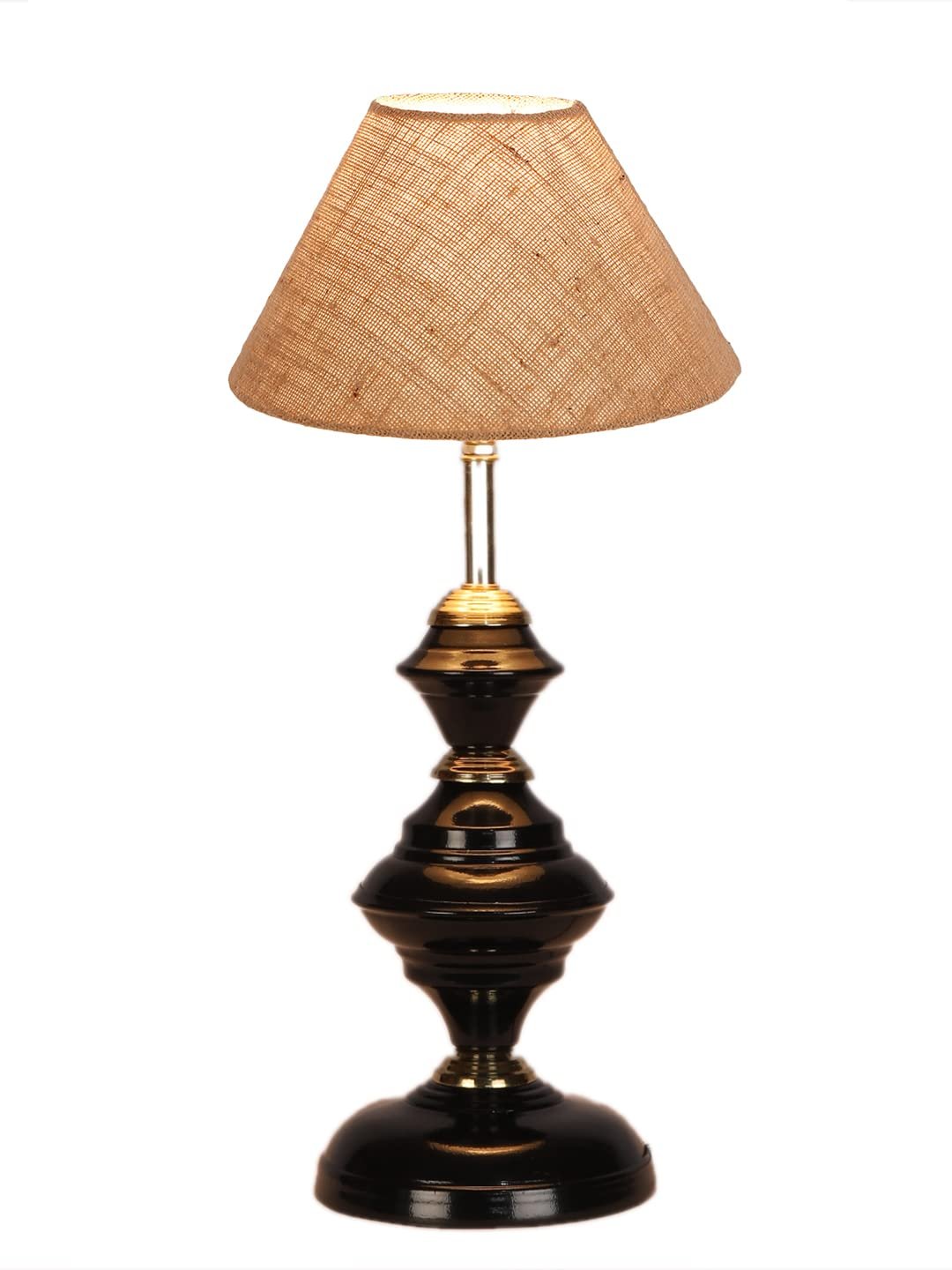 Beige Jute Table lamp with Iron Base(212)