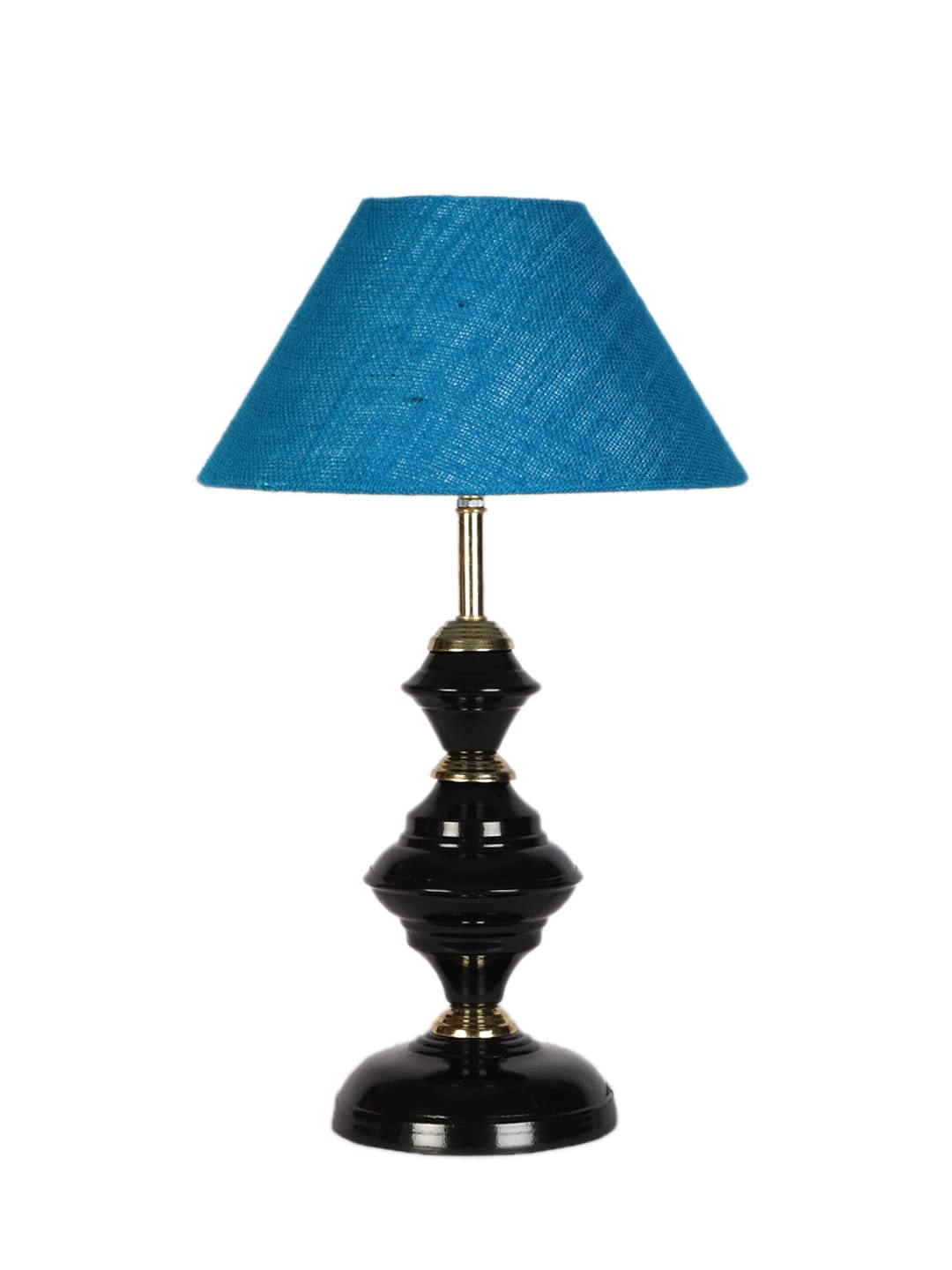 Turquoise Jute Table lamp with Iron Base(216)
