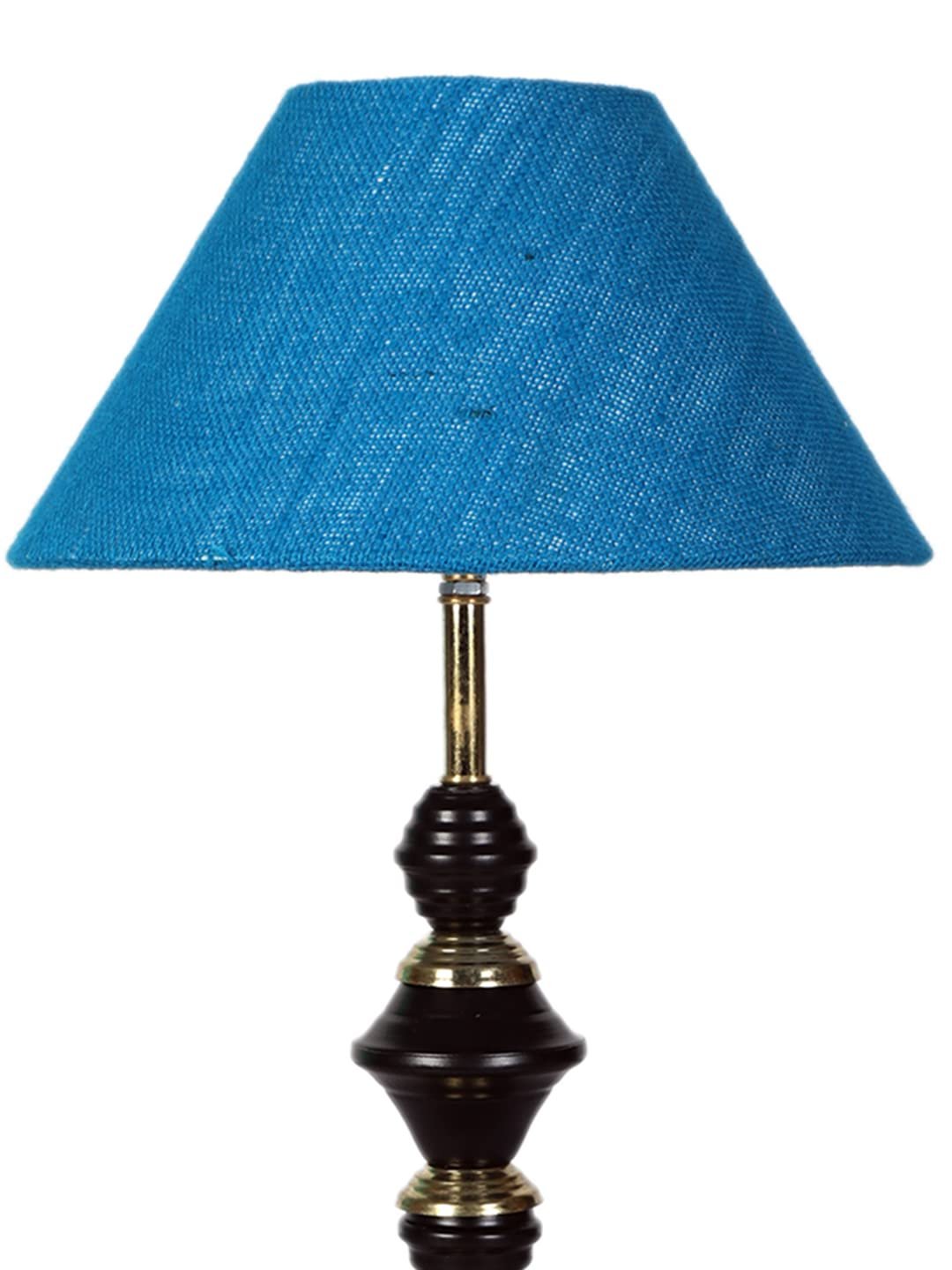 Turquoise Jute Table lamp with Iron Base(233)