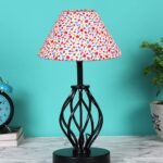 Multicolor Cotton Table lamp with Iron Base(32)