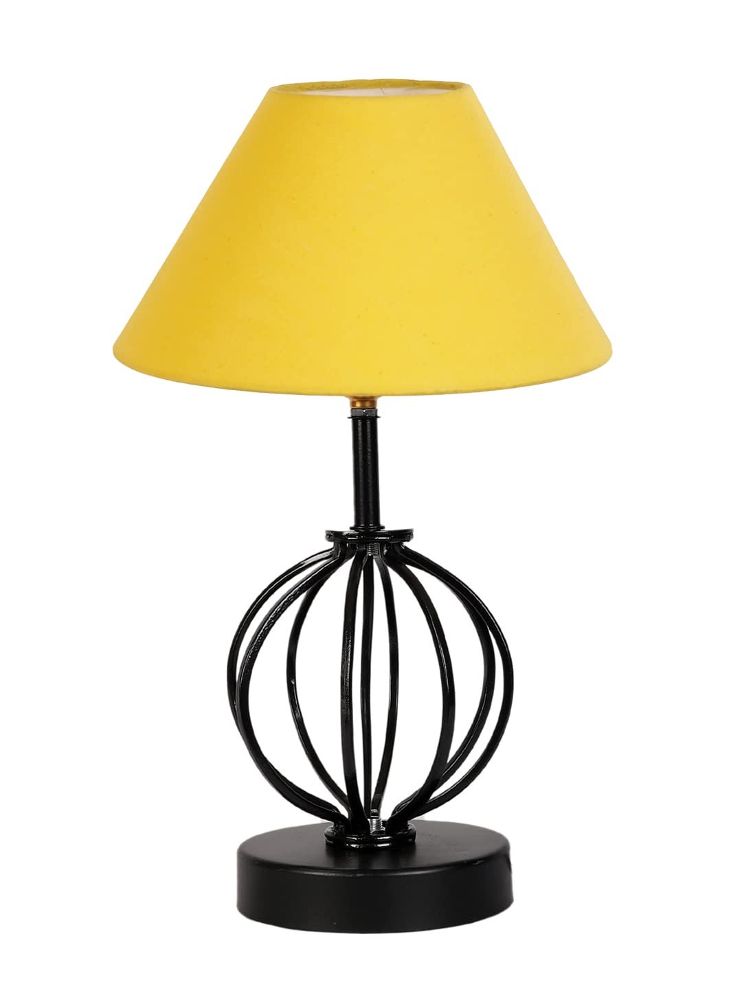 Yellow Cotton Table lamp with Iron Base(39)