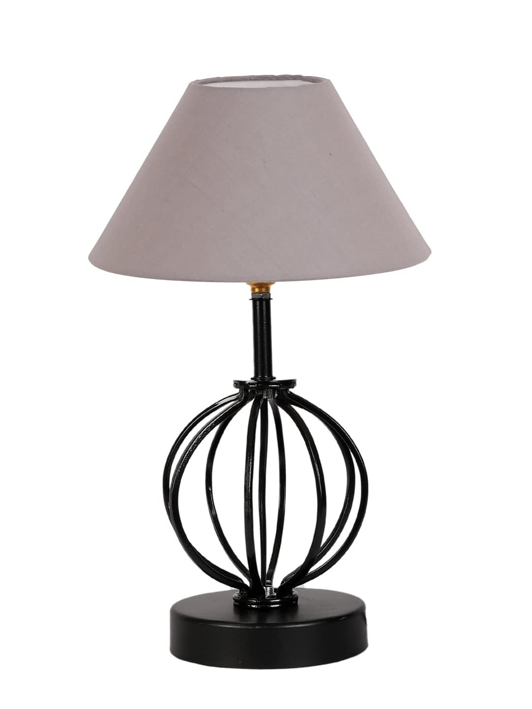 Grey Cotton Table lamp with Iron Base(40)