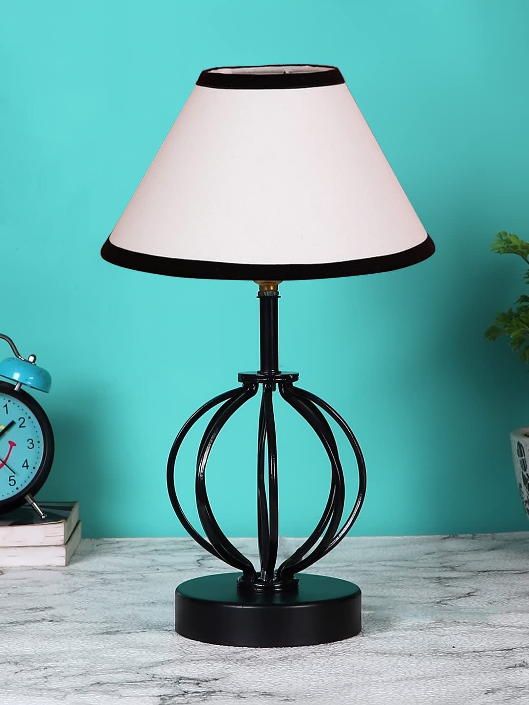 Multicolor Cotton Table lamp with Iron Base(41)