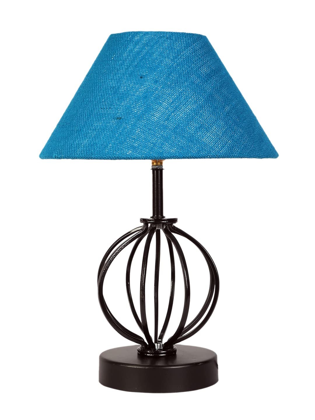 Turquoise Jute Table lamp with Iron Base(46)