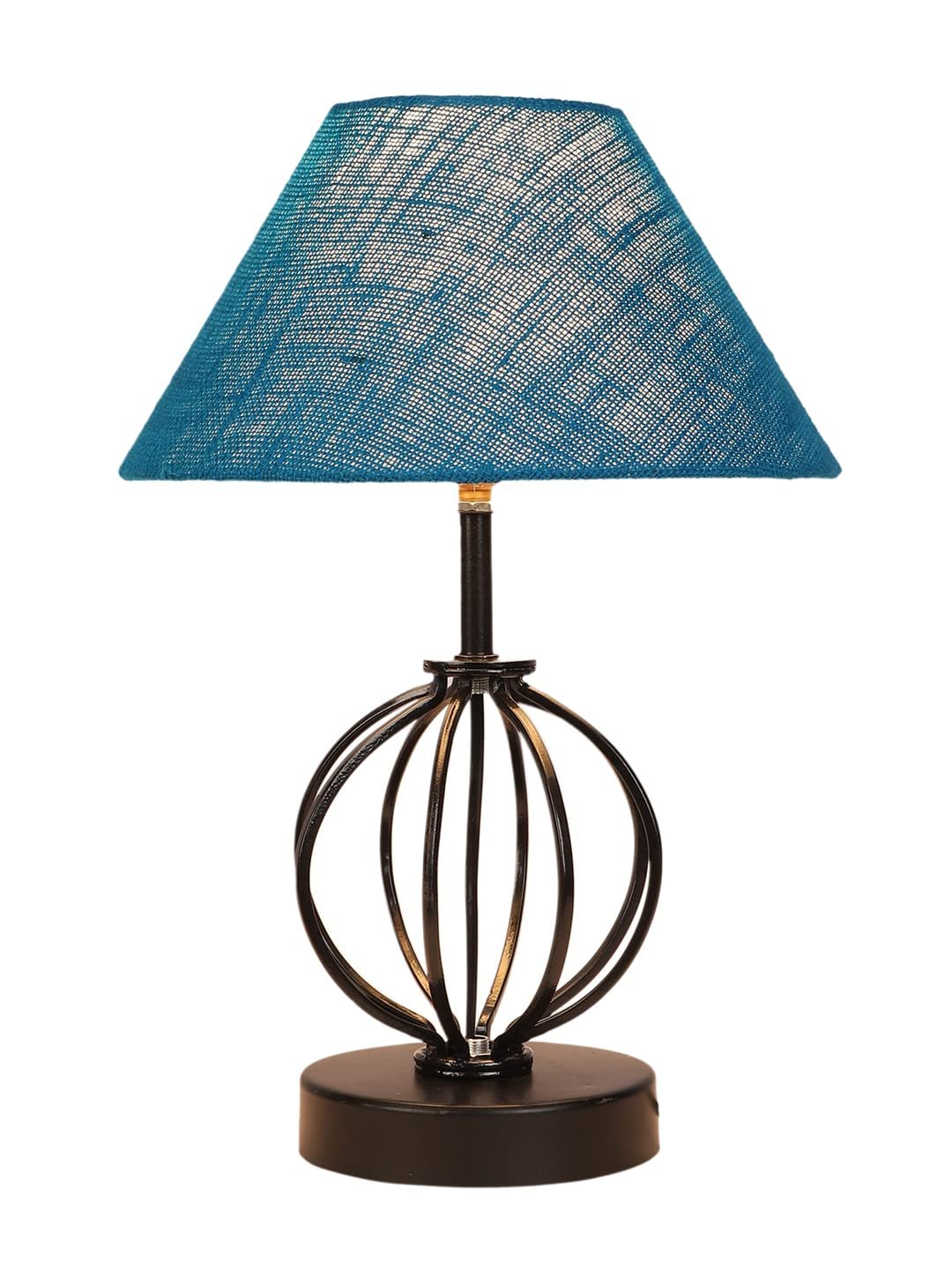 Turquoise Jute Table lamp with Iron Base(46)