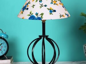Multicolor Cotton Table lamp with Iron Base(47)