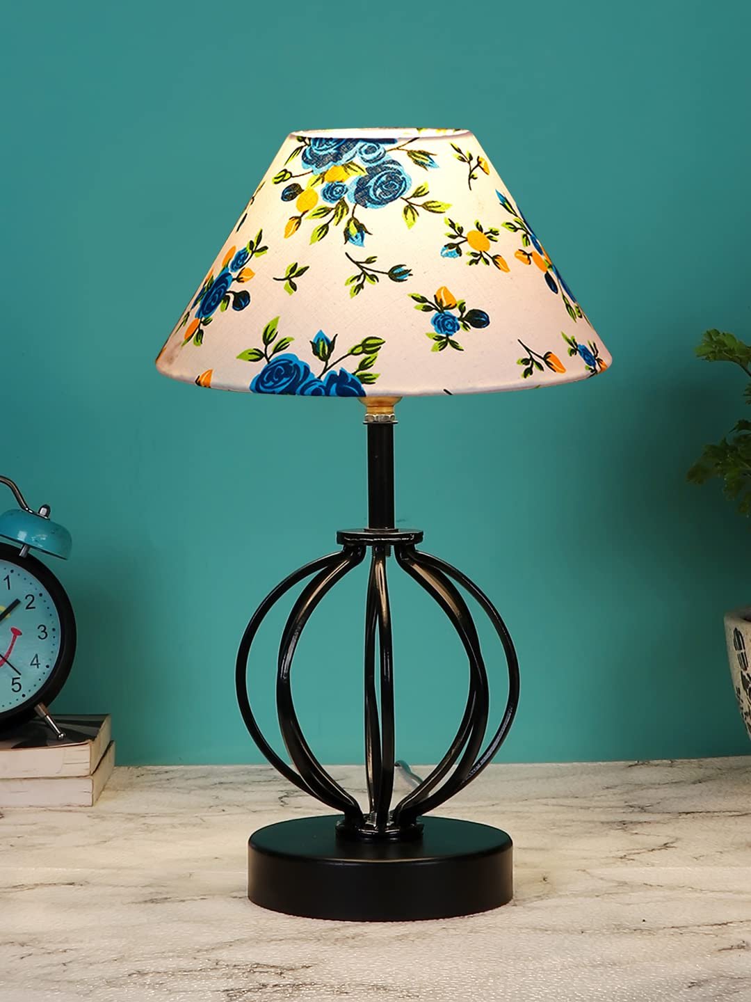 Multicolor Cotton Table lamp with Iron Base(47)