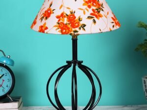 Multicolor Cotton Table lamp with Iron Base(48)