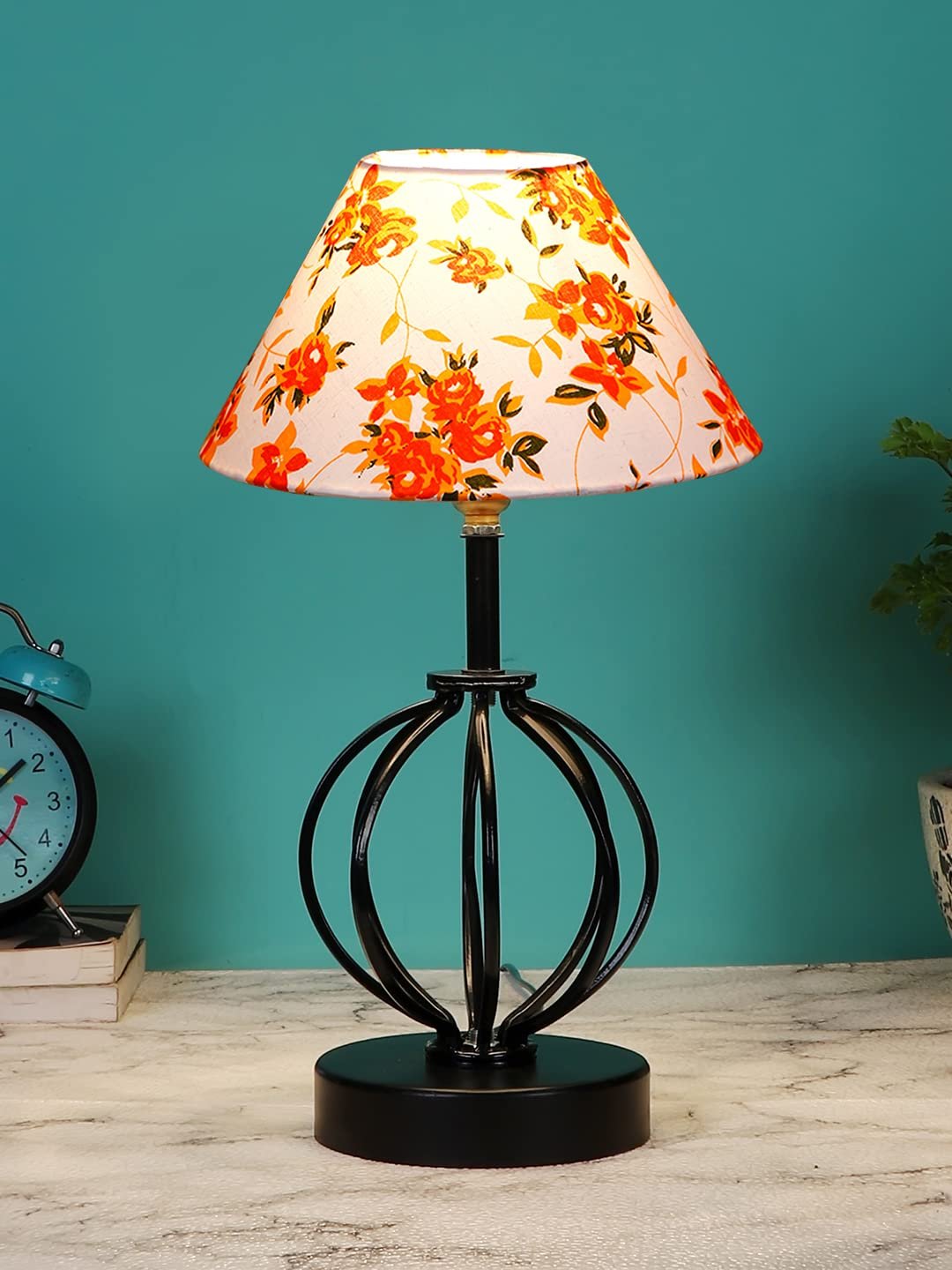 Multicolor Cotton Table lamp with Iron Base(48)