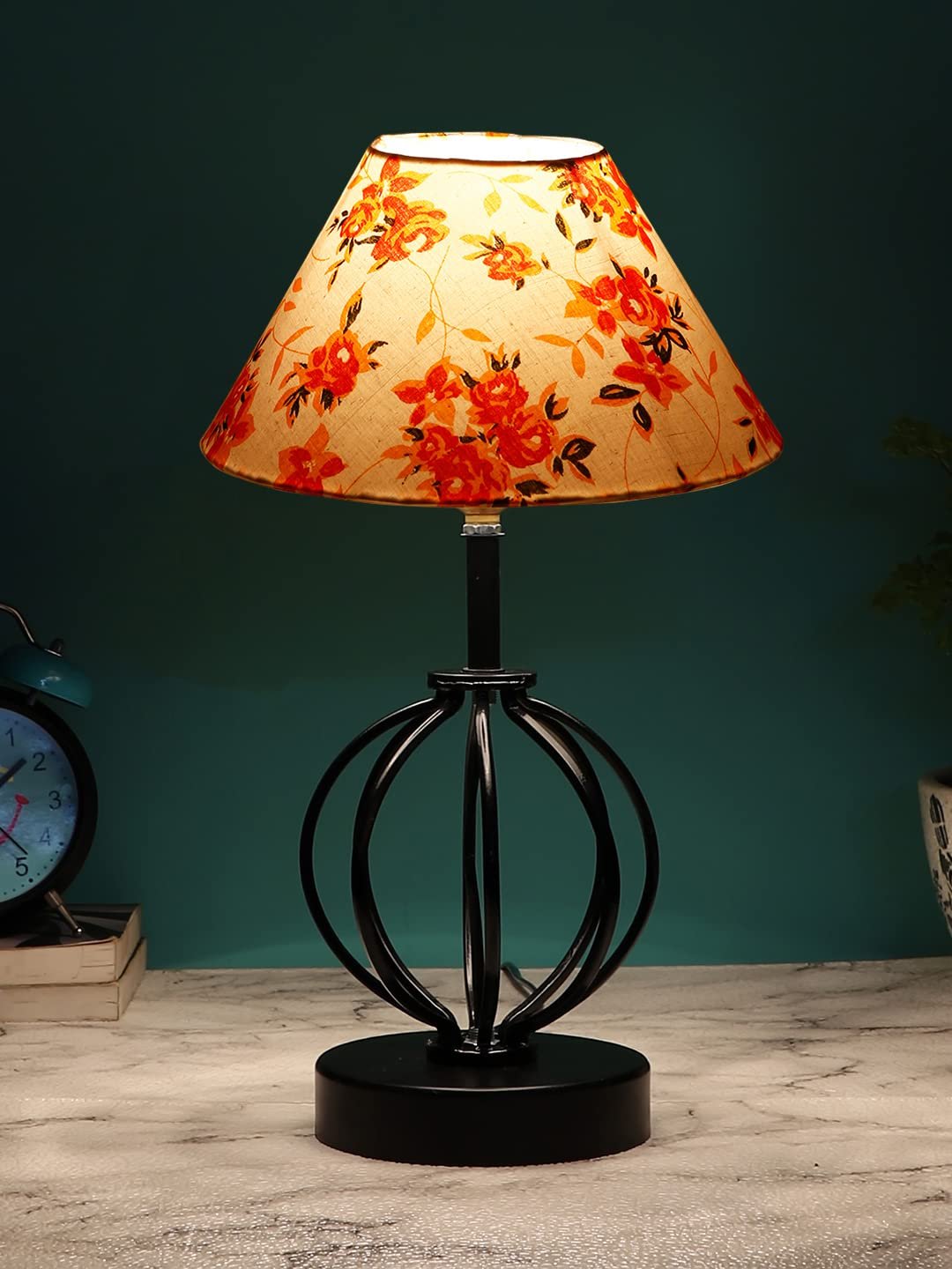Multicolor Cotton Table lamp with Iron Base(48)