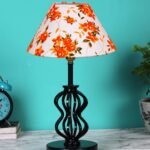 Multicolor Cotton Table lamp with Iron Base(99)