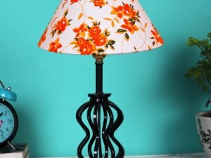 Multicolor Cotton Table lamp with Iron Base(99)