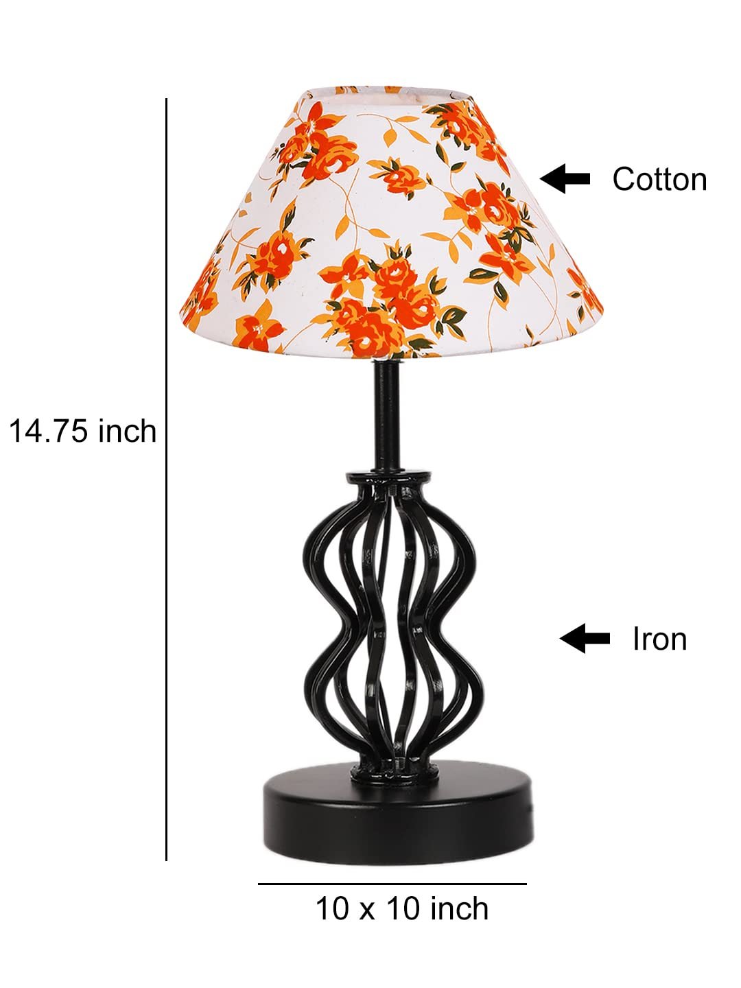 Multicolor Cotton Table lamp with Iron Base(99)