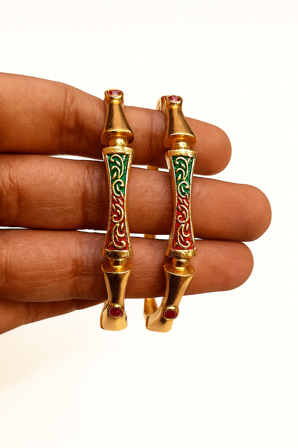MUGHAL MEENAKARI BANGLES(SET OF 2 BANGLES)
