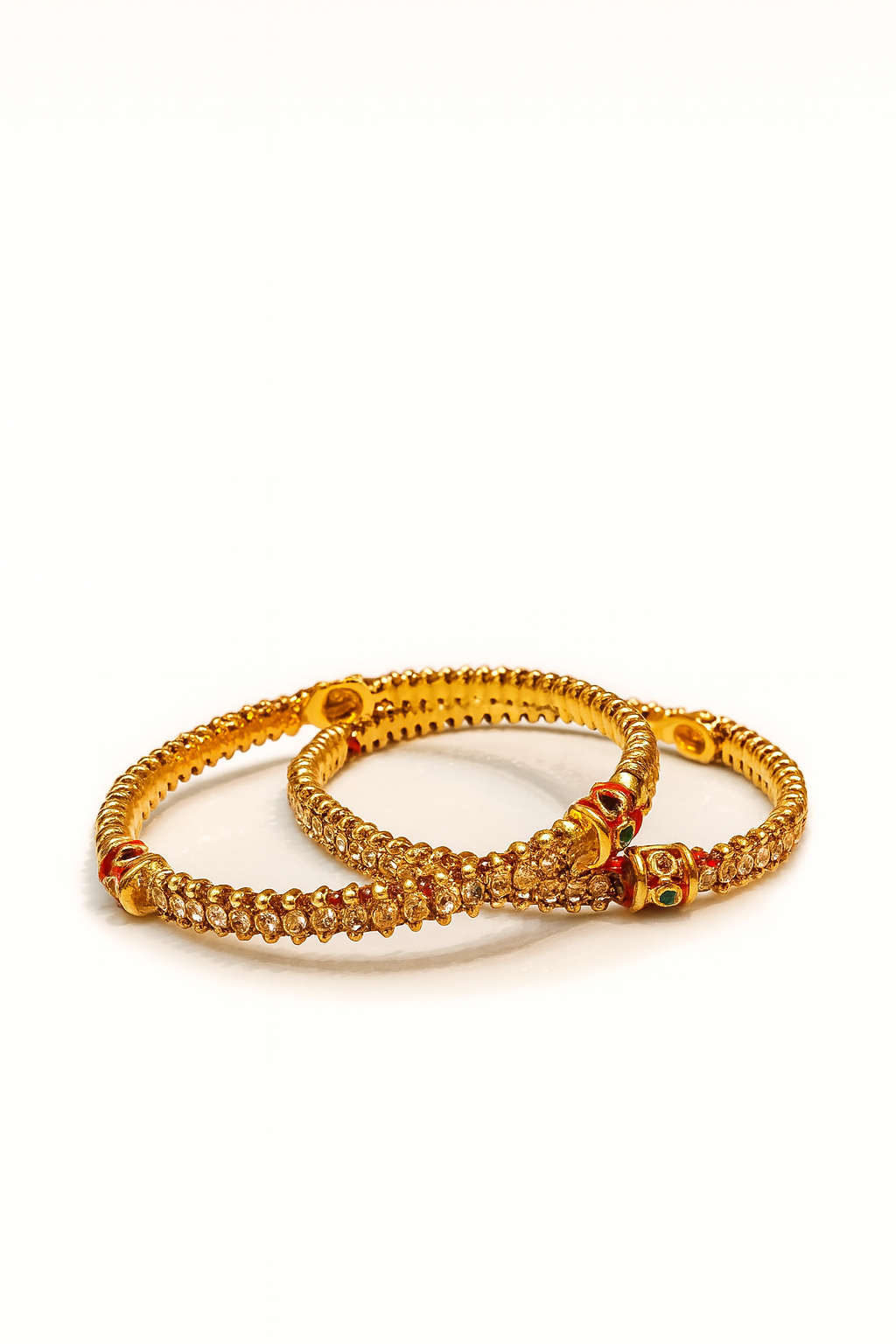 CHAWAL MEENAKARI BANGLES(SET OF 2 BANGLES)