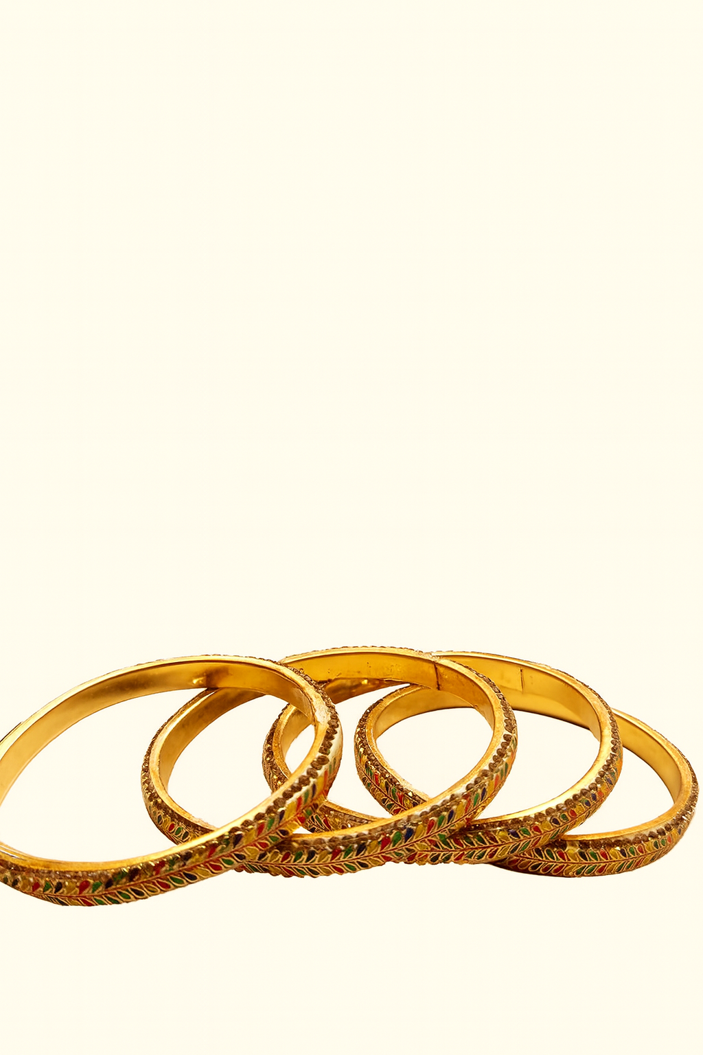 RANG BIRANGE LAC BANGLES(SET OF 4 BANGLES)