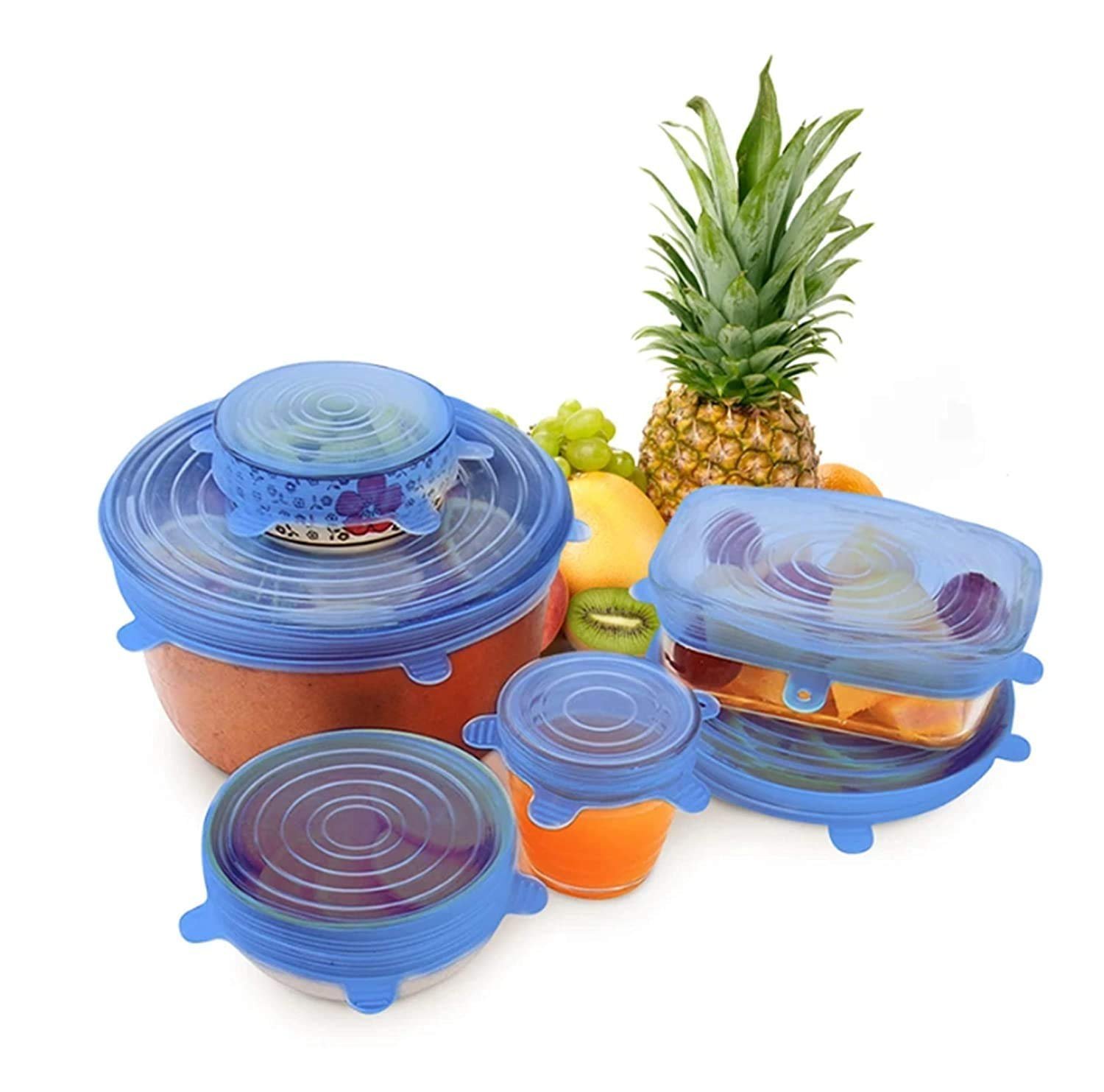 Silicon Lids(SET OF 6 Pcs)